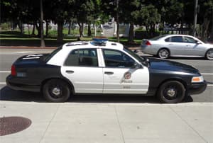 Patrulla del famoso LAPD en Los Angeles
