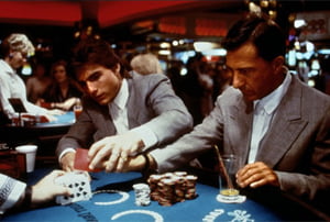 Dustin Hoffmann y Tom Cruise en el casino del Caesar's