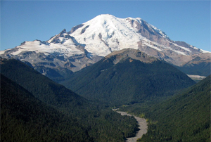 El majestuoso Mount Rainier
