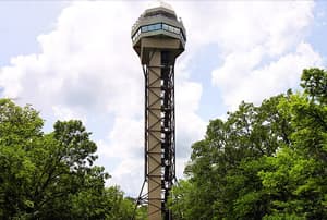 Torre de observación del parque nacional Hot Springs