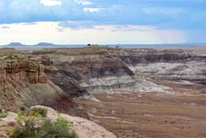 Parque nacional del Desierto Pintado, una gran atracción de nuestro viaje en moto por la Ruta 66