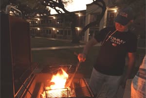 Montaremos una fiesta barbacoa al final del viaje