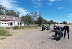 Pueblo abandonado en la frontera de Texas y Nuevo México