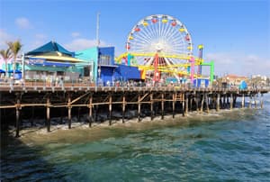 El famoso embarcadero de Santa Mónica, punto final de la Ruta 66